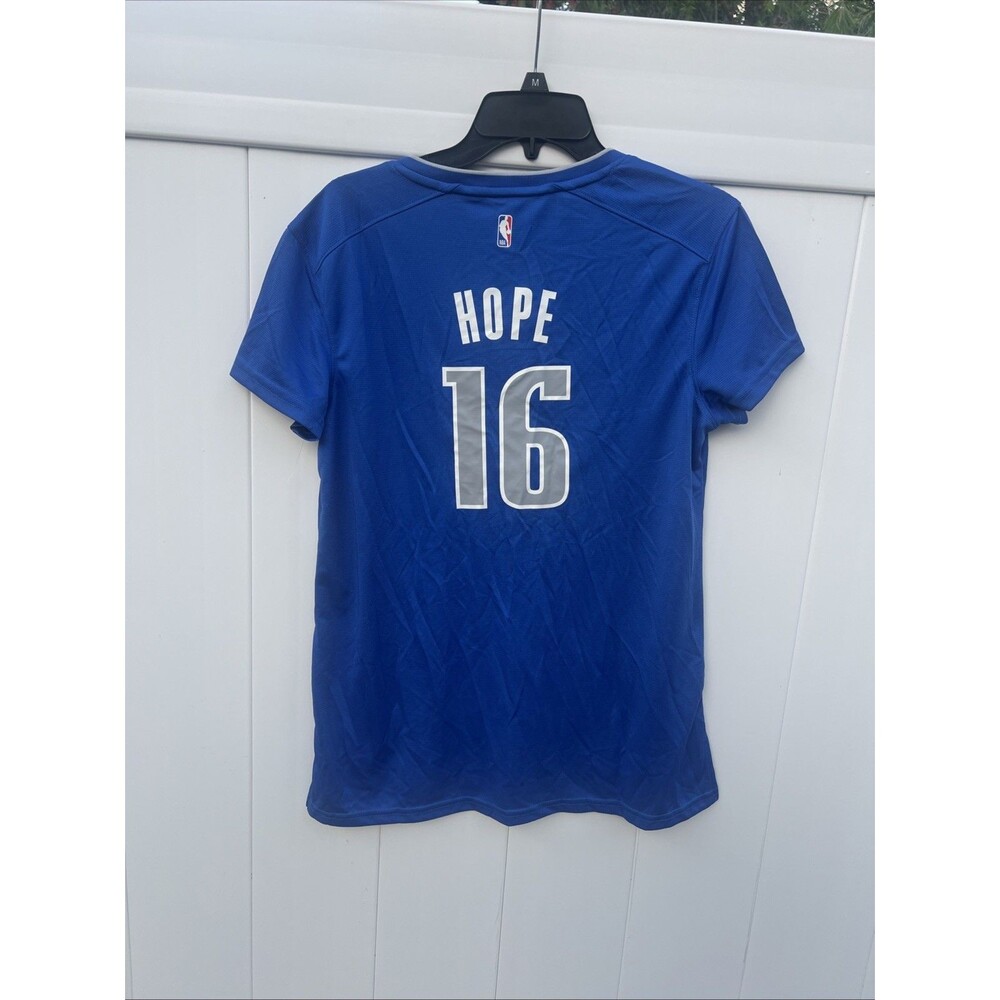 Dallas Mavericks Custom Jersey #16 Hope V Neck Basketball Womens Medium New